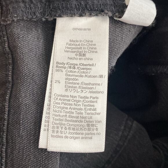 Madewell Classic Straight Jeans in Lunar Wash black stretchy high rise frayed - Picture 8 of 8